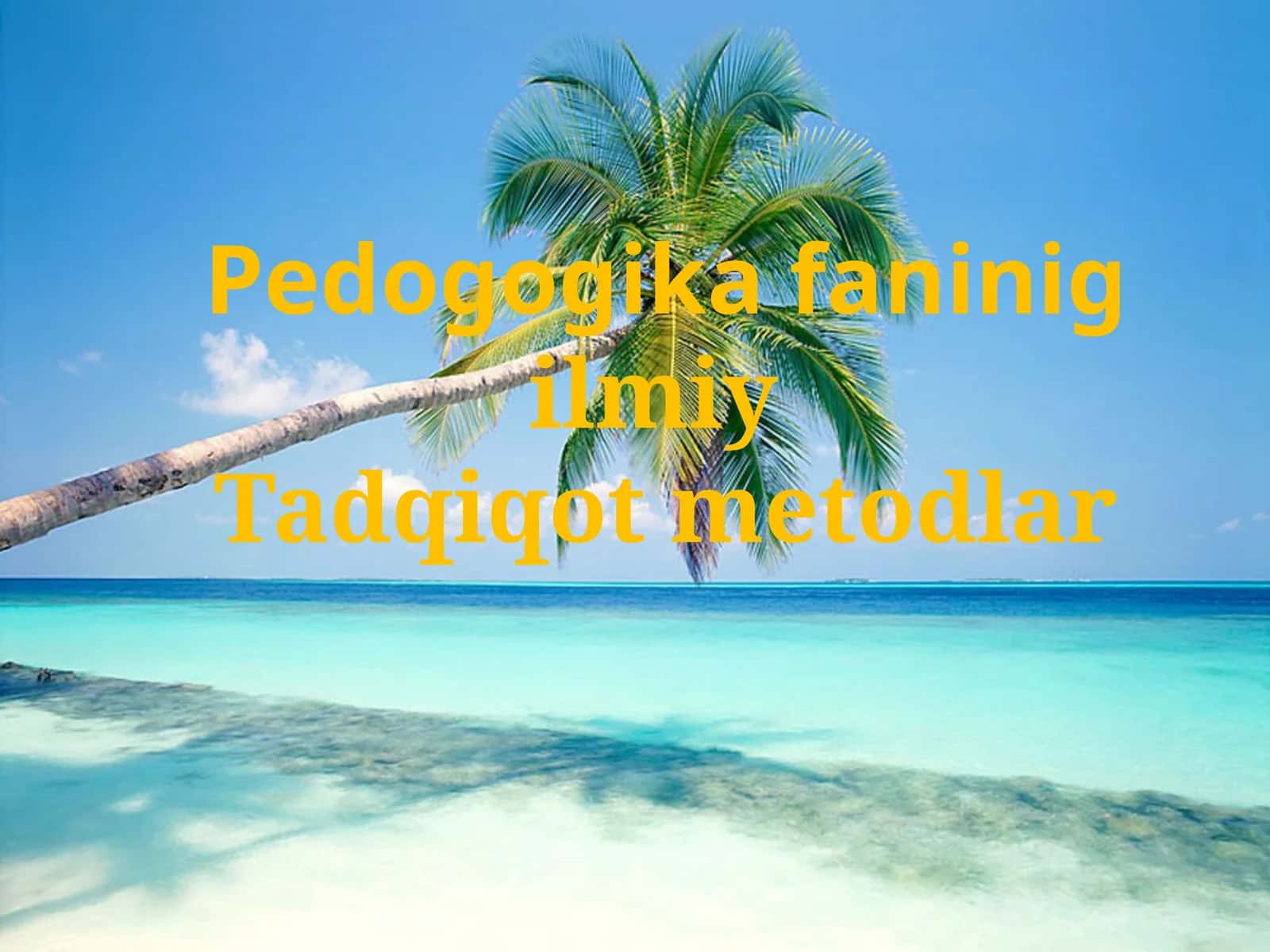 Pedogogikafaninig ilmiy Tadqiqotmetodlar 1