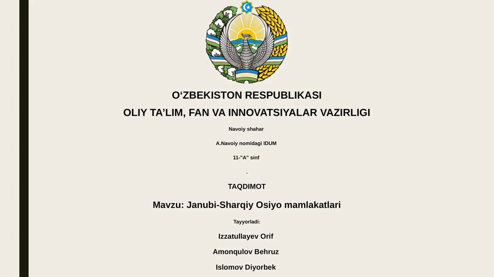 Janubi-Sharqiy Osiyo mamlakatlari 1