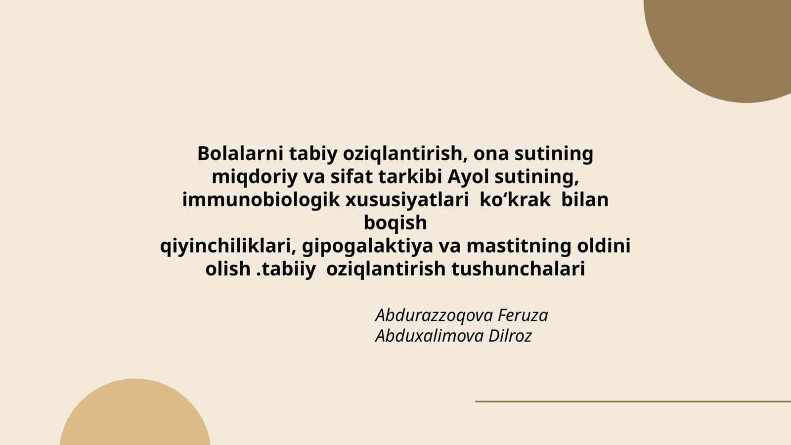 Bolalarni tabiy oziqlantirish 1