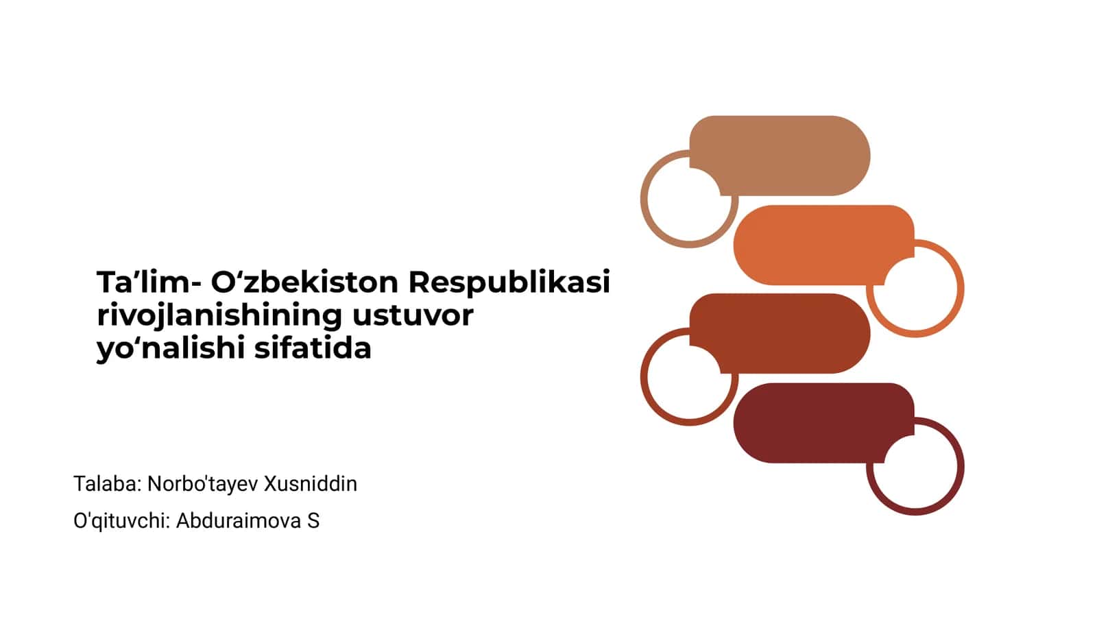 Ta’lim va rivojlanishning asosiy yo'nalishi 1