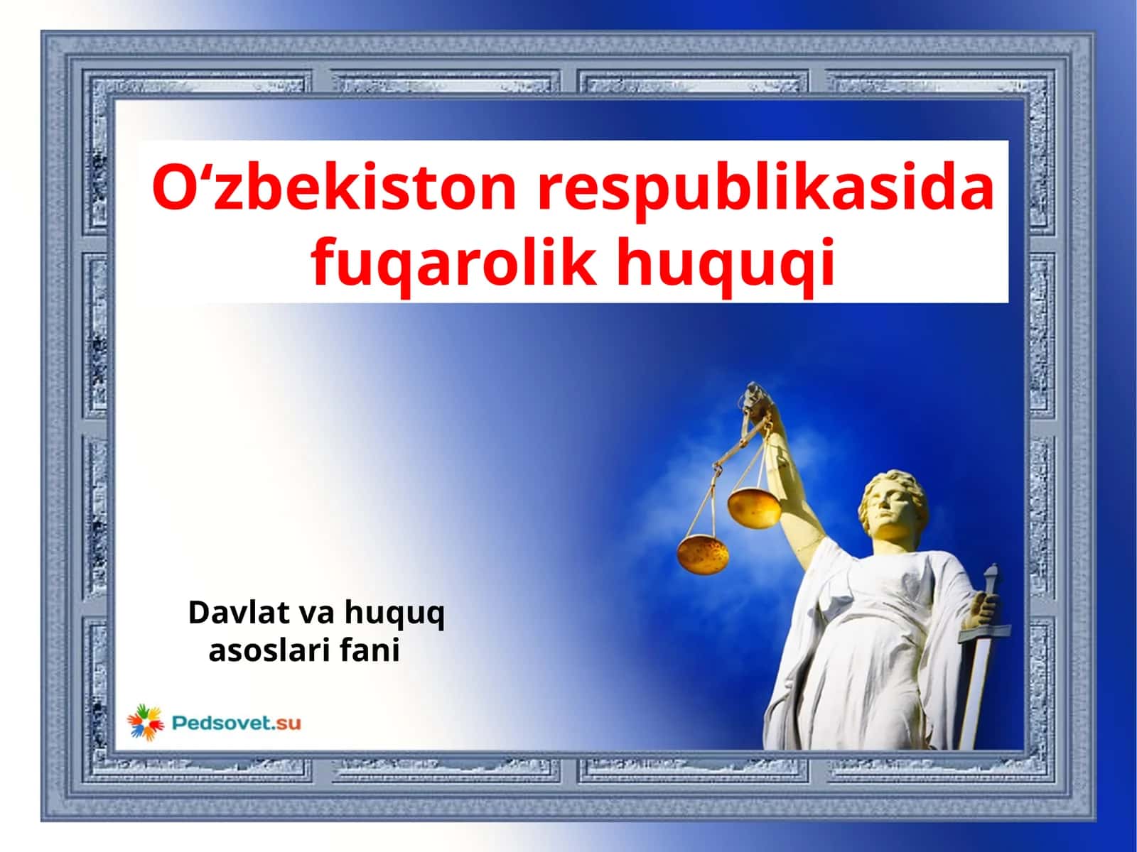 O‘zbekistonda fuqarolik huquqi 1