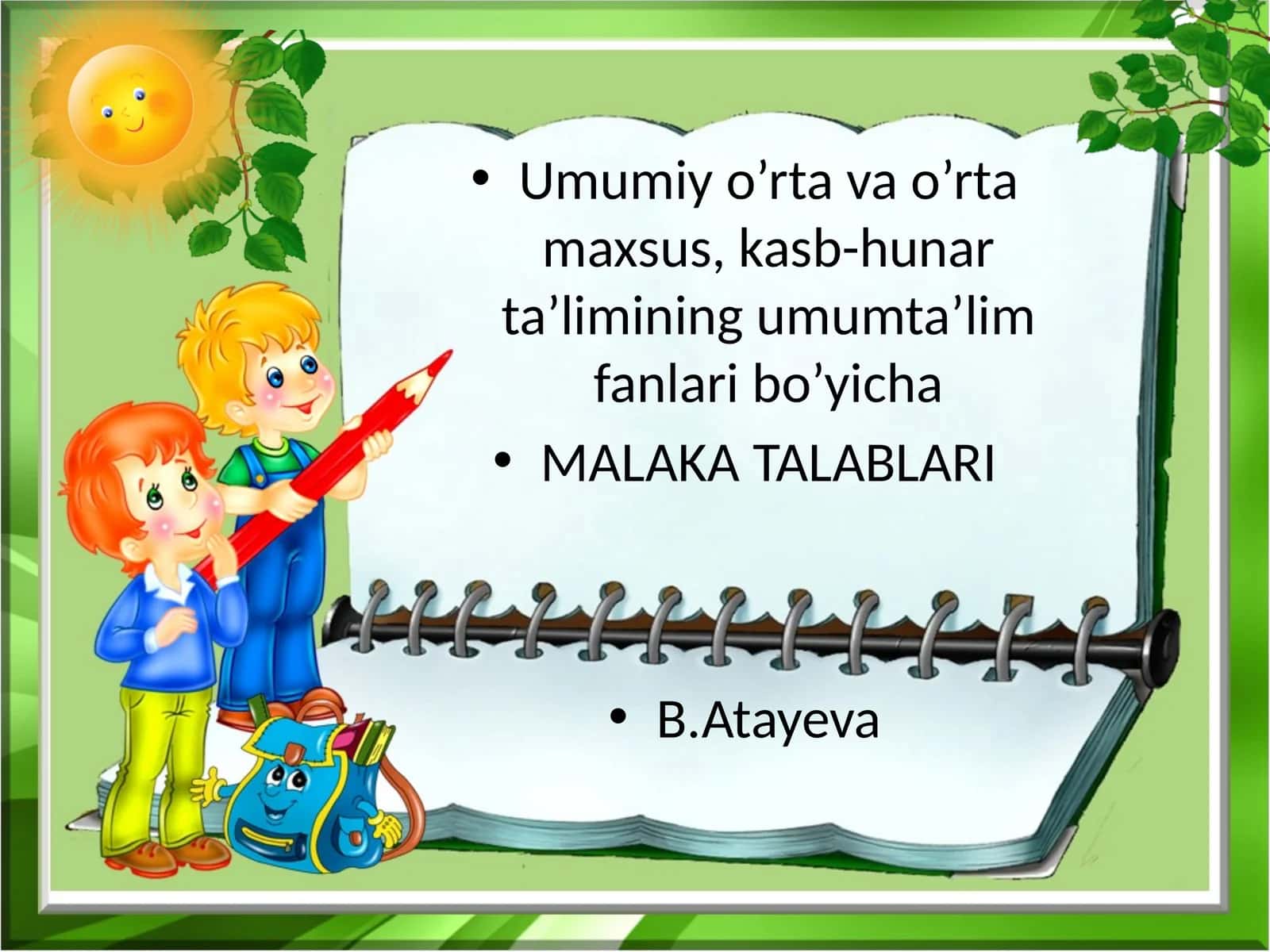 Umumiy o’rta va o’rta maxsus, kasb-hunar ta’limi 1