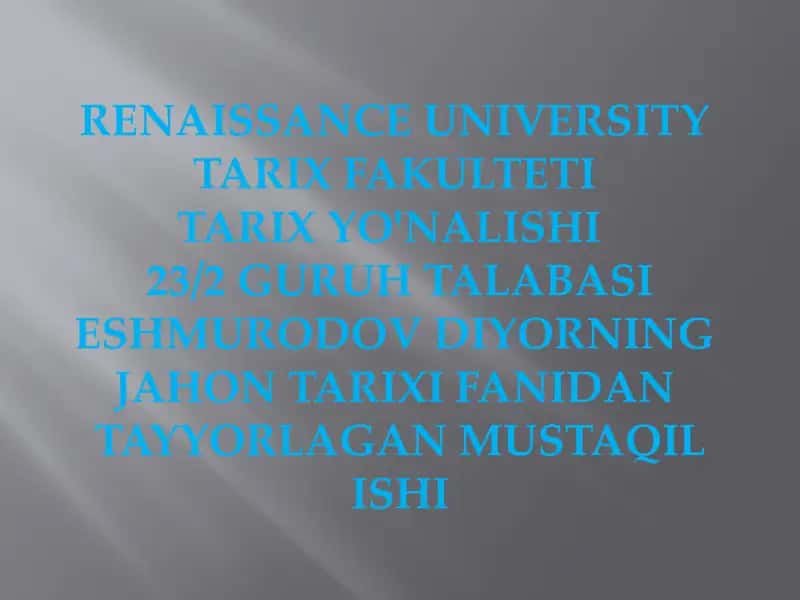 Arabiston yarim orolining qadimgi davlatlari 1