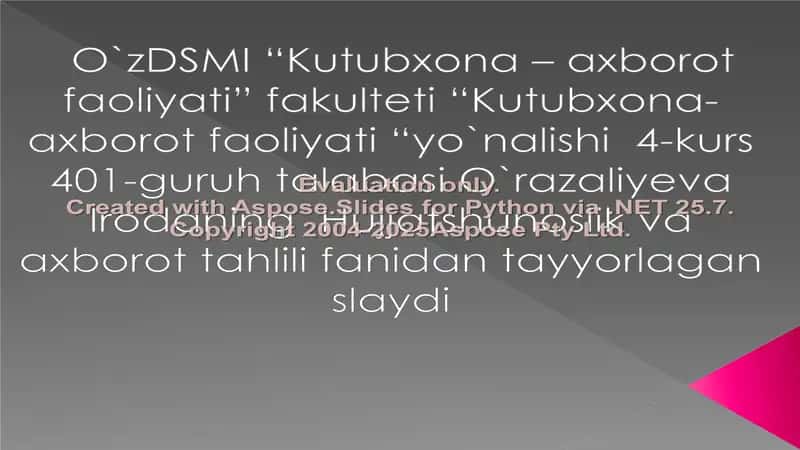 Nashrni takroriyligi, davriy va davomli nashrlarning turlari 1
