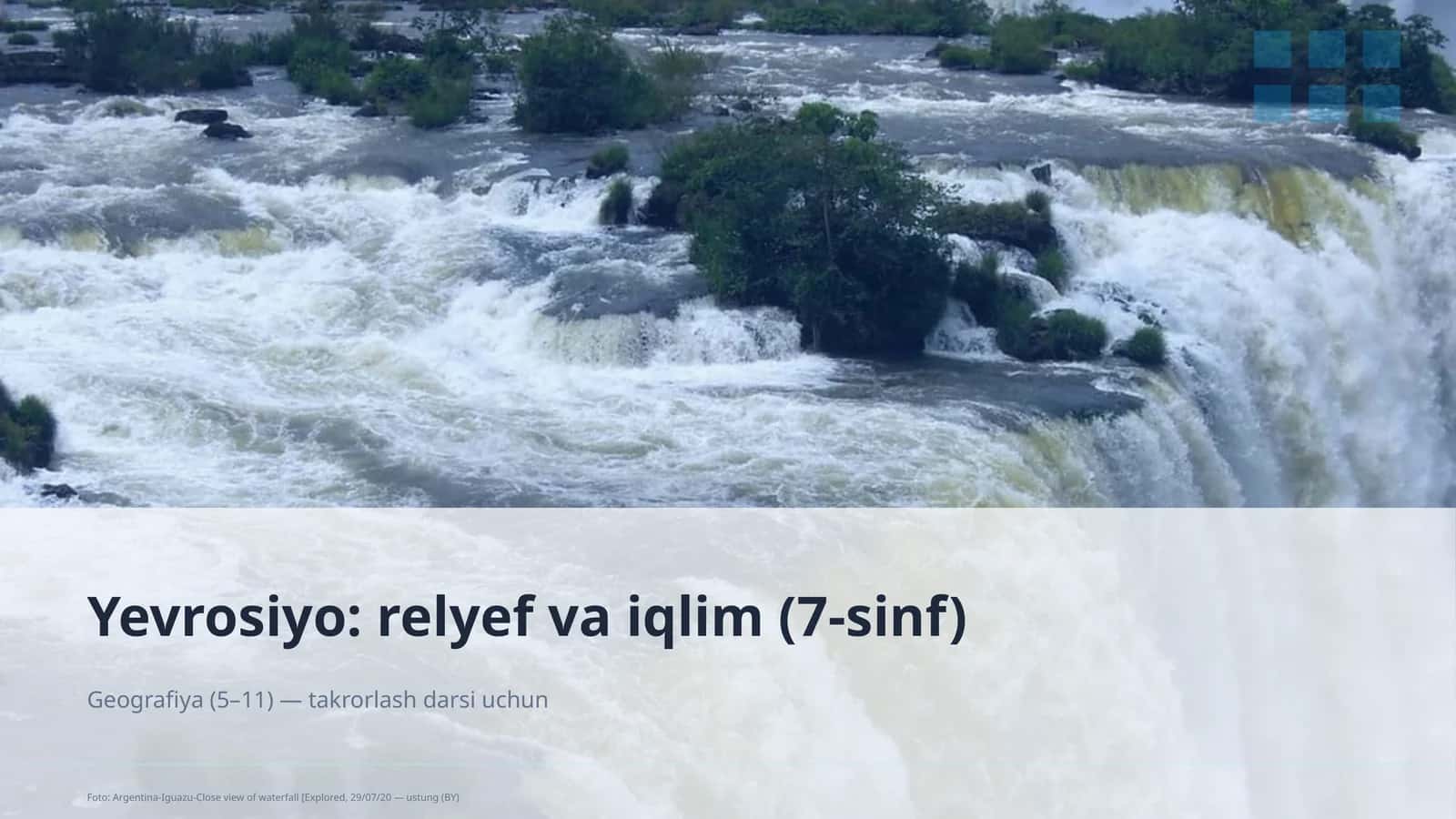 Yevrosiyo: relyef va iqlim (7-sinf) 1