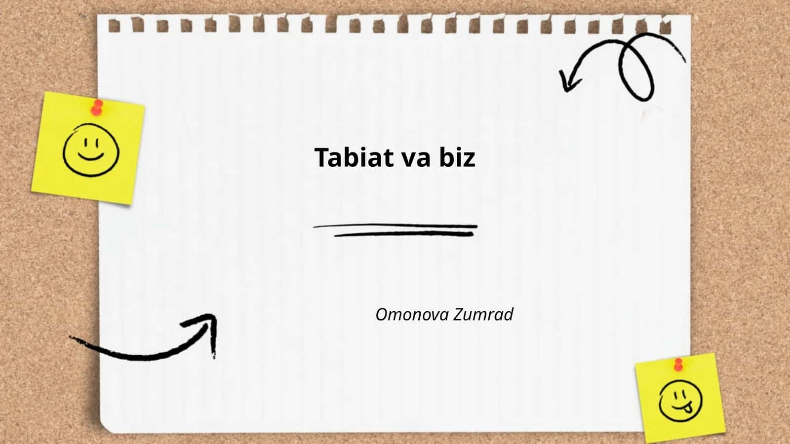 Tabiat va biz 1