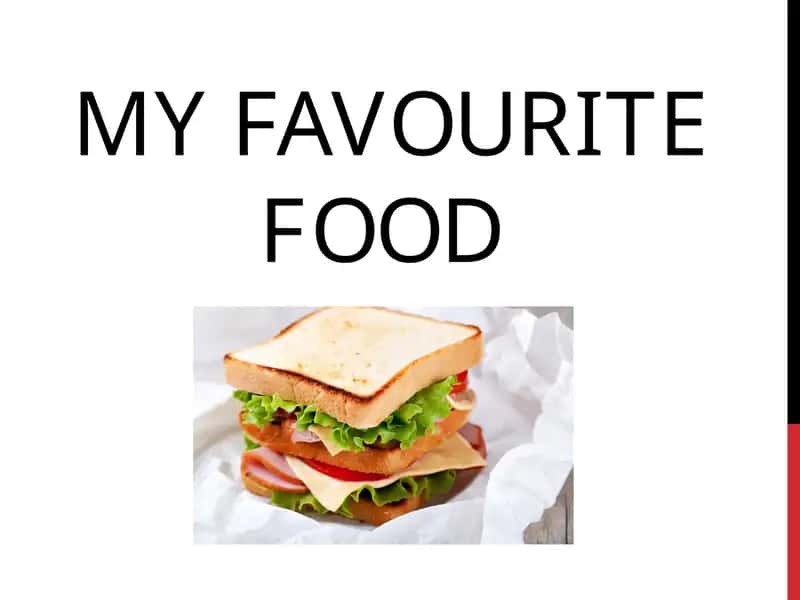 MY FAVOURITE FOOD 1