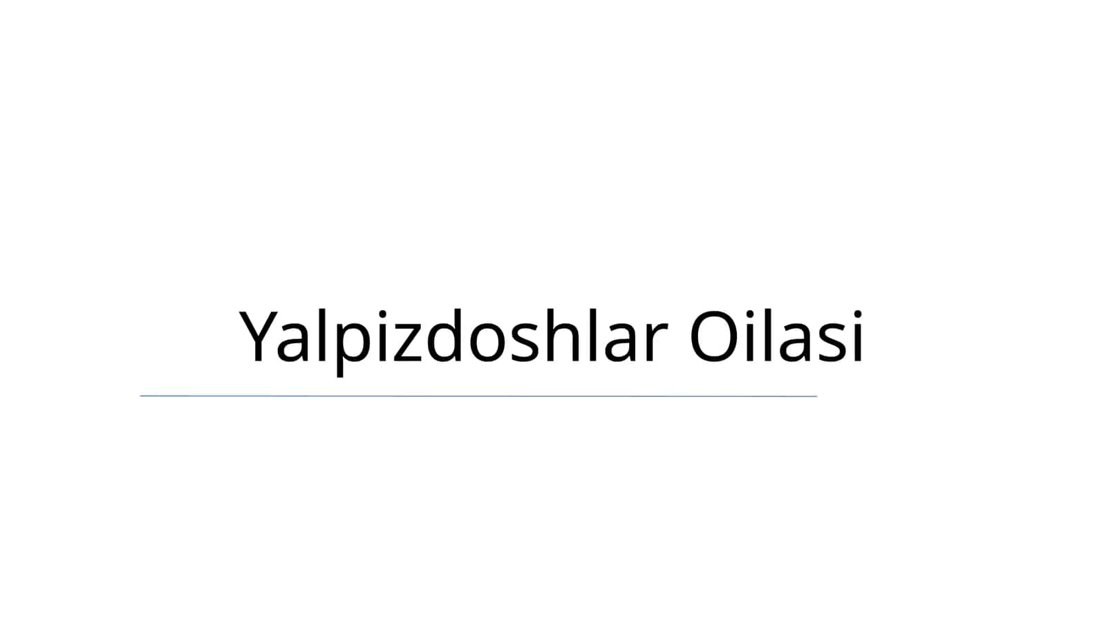 Yalpizdoshlar Oilasi 1