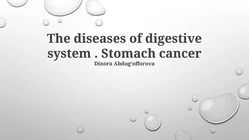 Stomach cancer 1