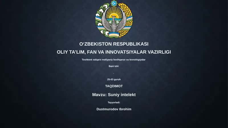Suniy intelekt 1