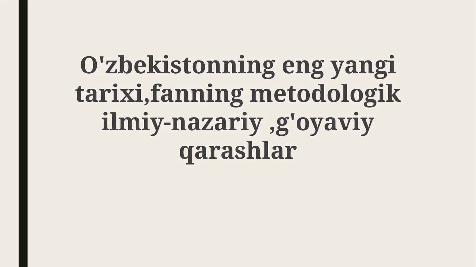 Eng yangi tarix tushunchasi 1
