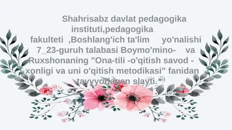 Orfografiya va Orfoepiya 1