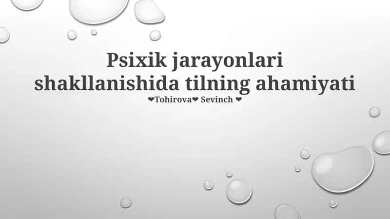 Tilning Ahamiyati 1
