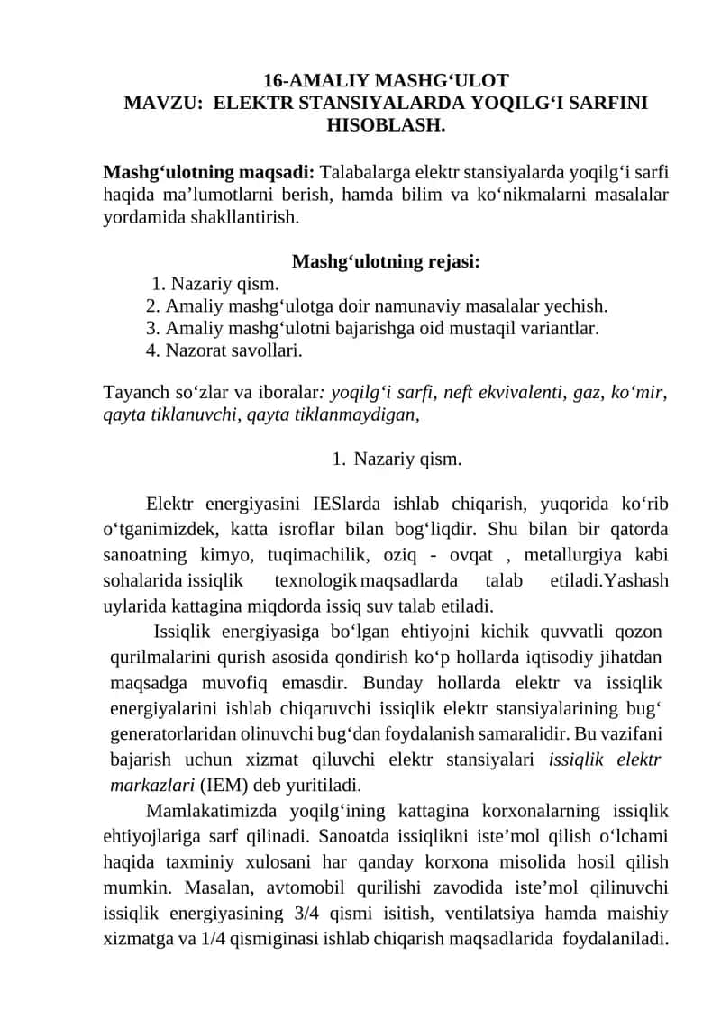 AMALIY MASHG‘ULOT 1