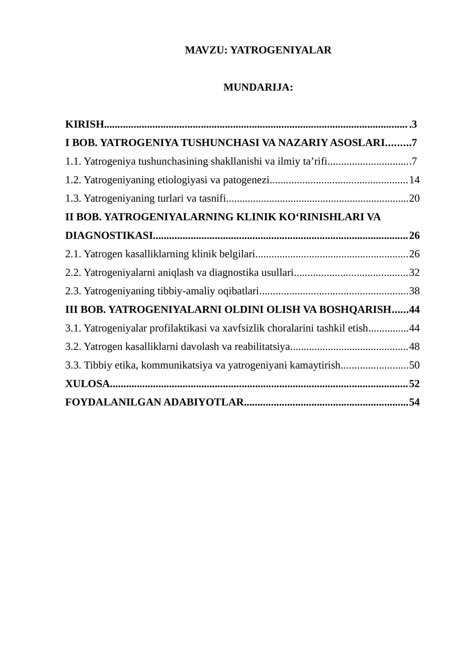 YATROGENIYALAR 1