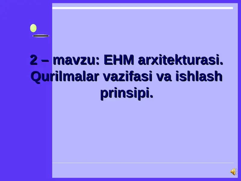 Shaxsiy kompyuter tuzilishi 1