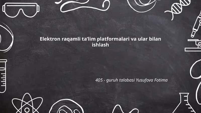 Elektron raqamli taʼlim platformalari 1