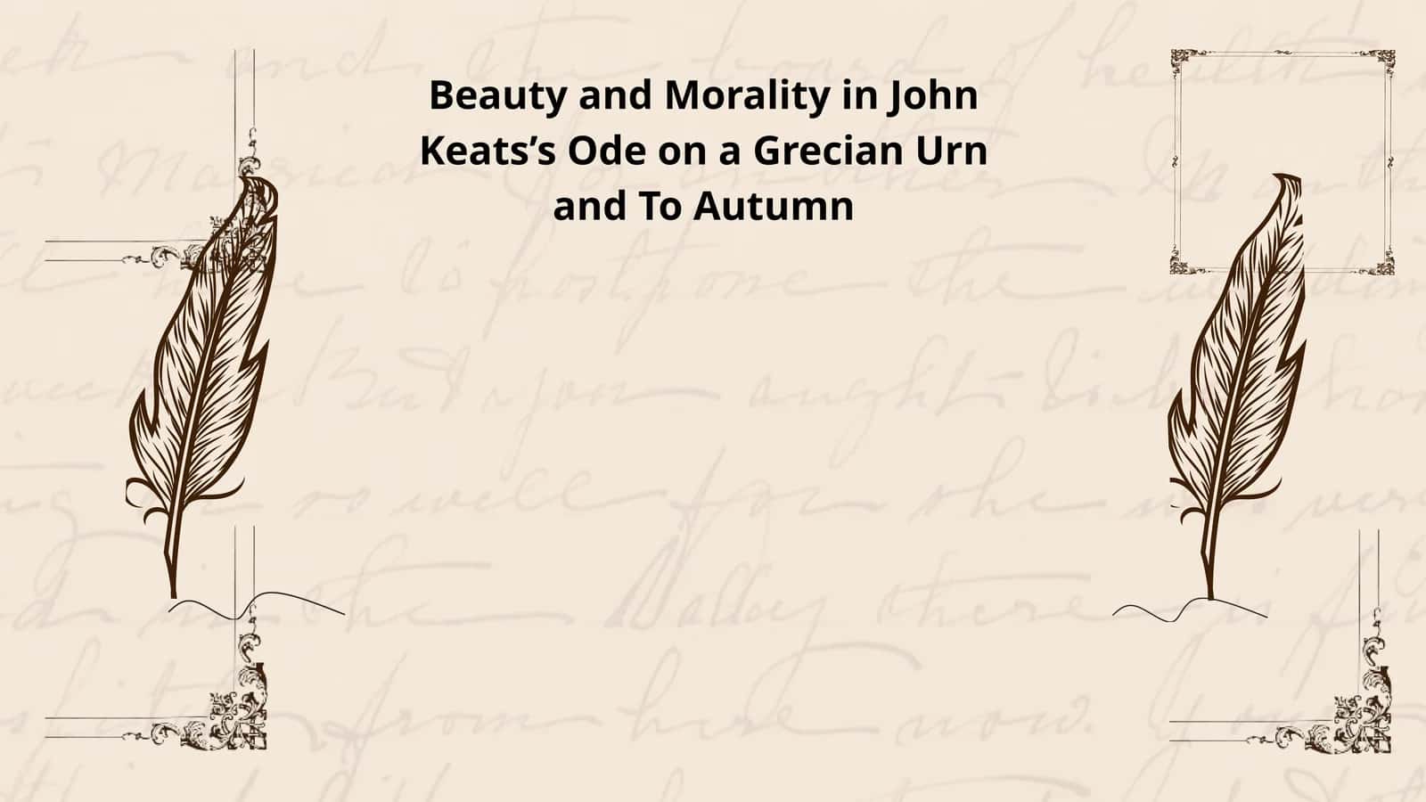 John Keats – Life and Literary Background 1