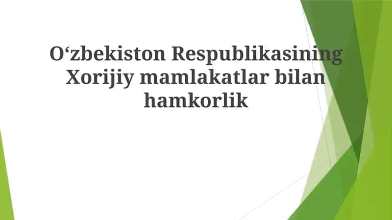 Iqtisodiy Hamkorlik 1