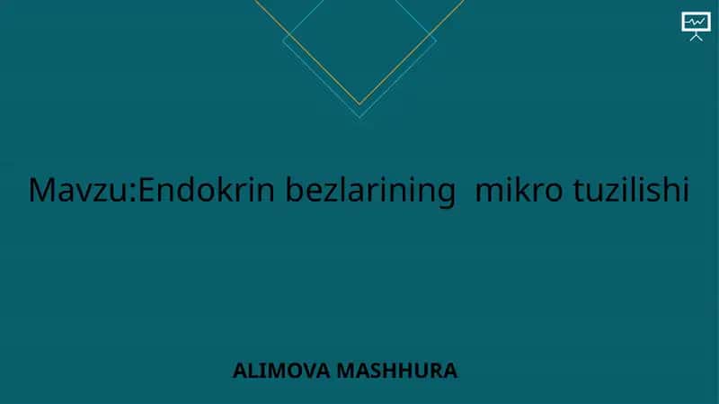 Endokrin bezlarining mikro tuzilishi 1