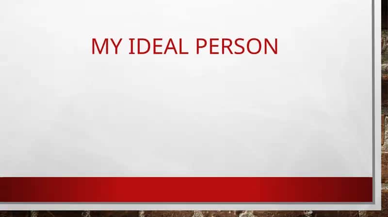 My ideal friend 1