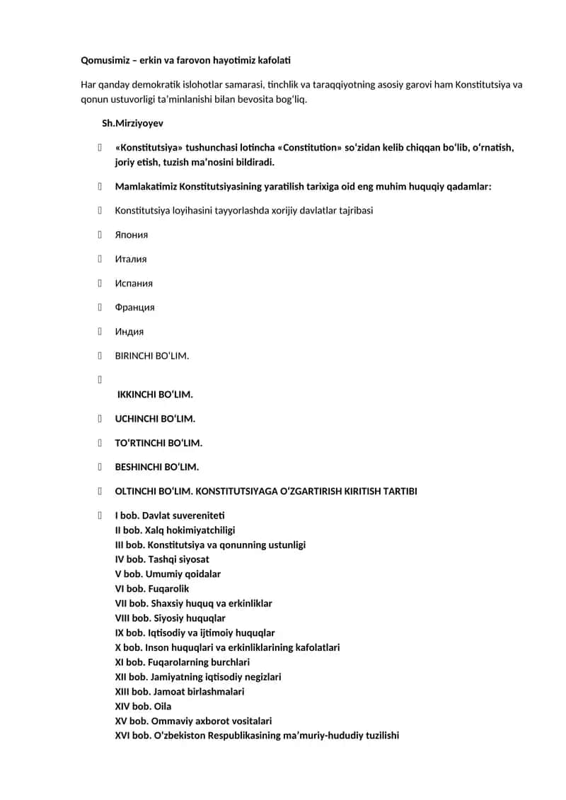 Konstitutsiya va qonun ustuvorligi 1