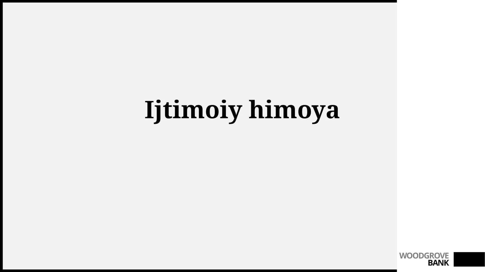 Ijtimoiy himoya 1