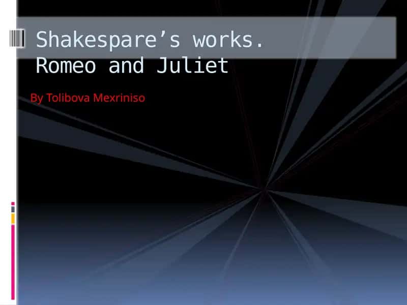 Romeo and Juliet 1