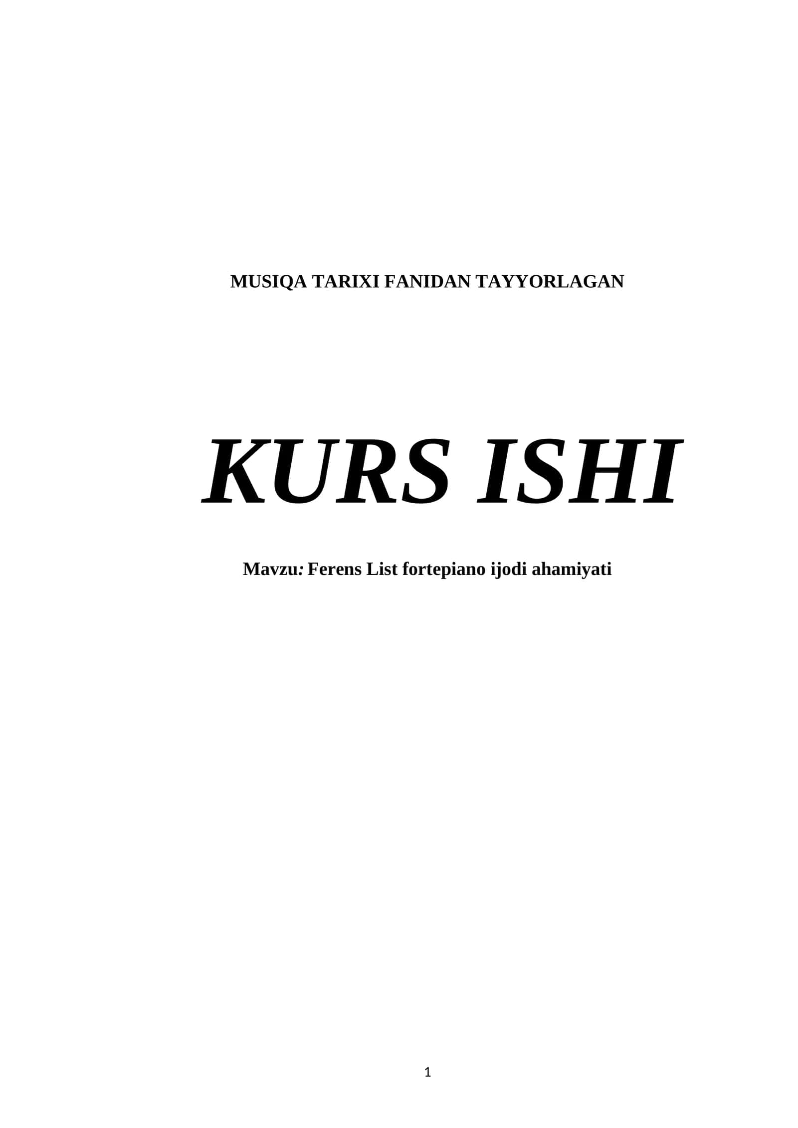 Ferens List fortepiano ijodi ahamiyati 1