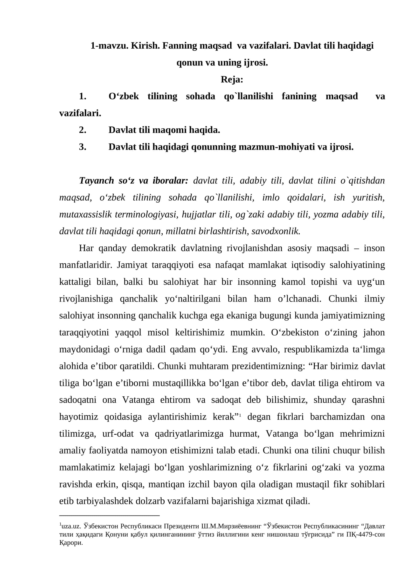 Davlat tili va adabiyoti 1