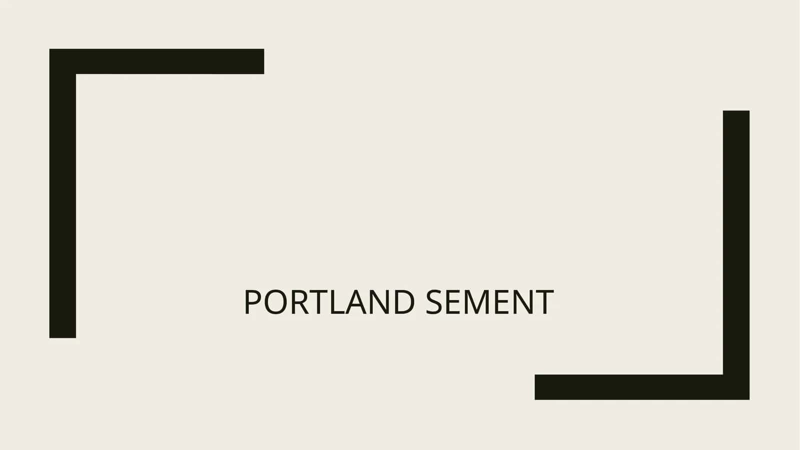 Portland sement 1