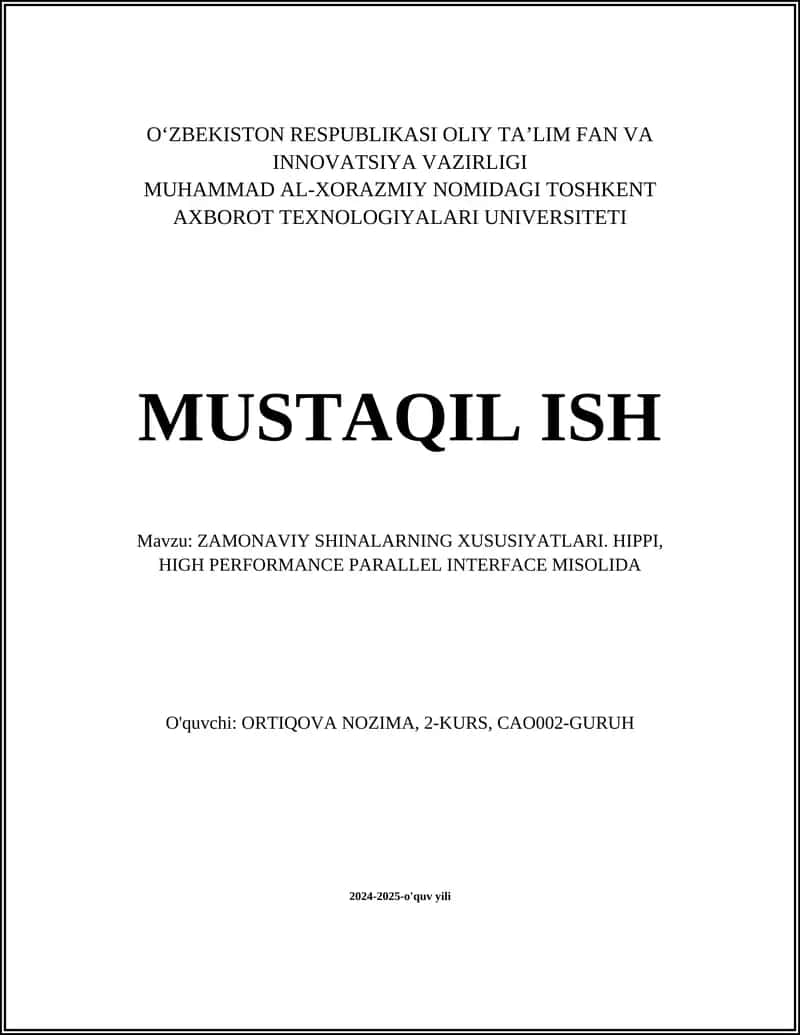 ZAMONAVIY SHINALARNING XUSUSIYATLARI 1