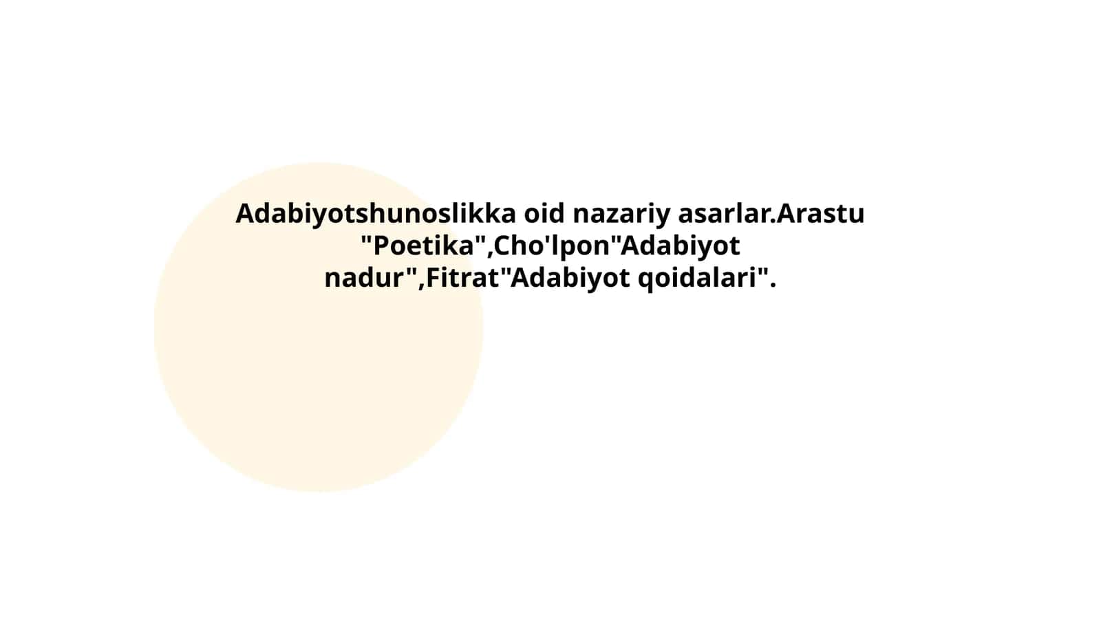 Adabiyotshunoslikka oid nazariy asarlar 1