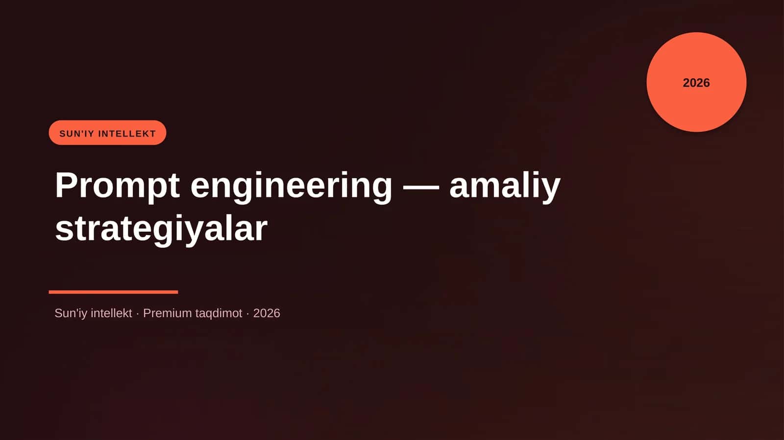 Prompt engineering — amaliy strategiyalar 1