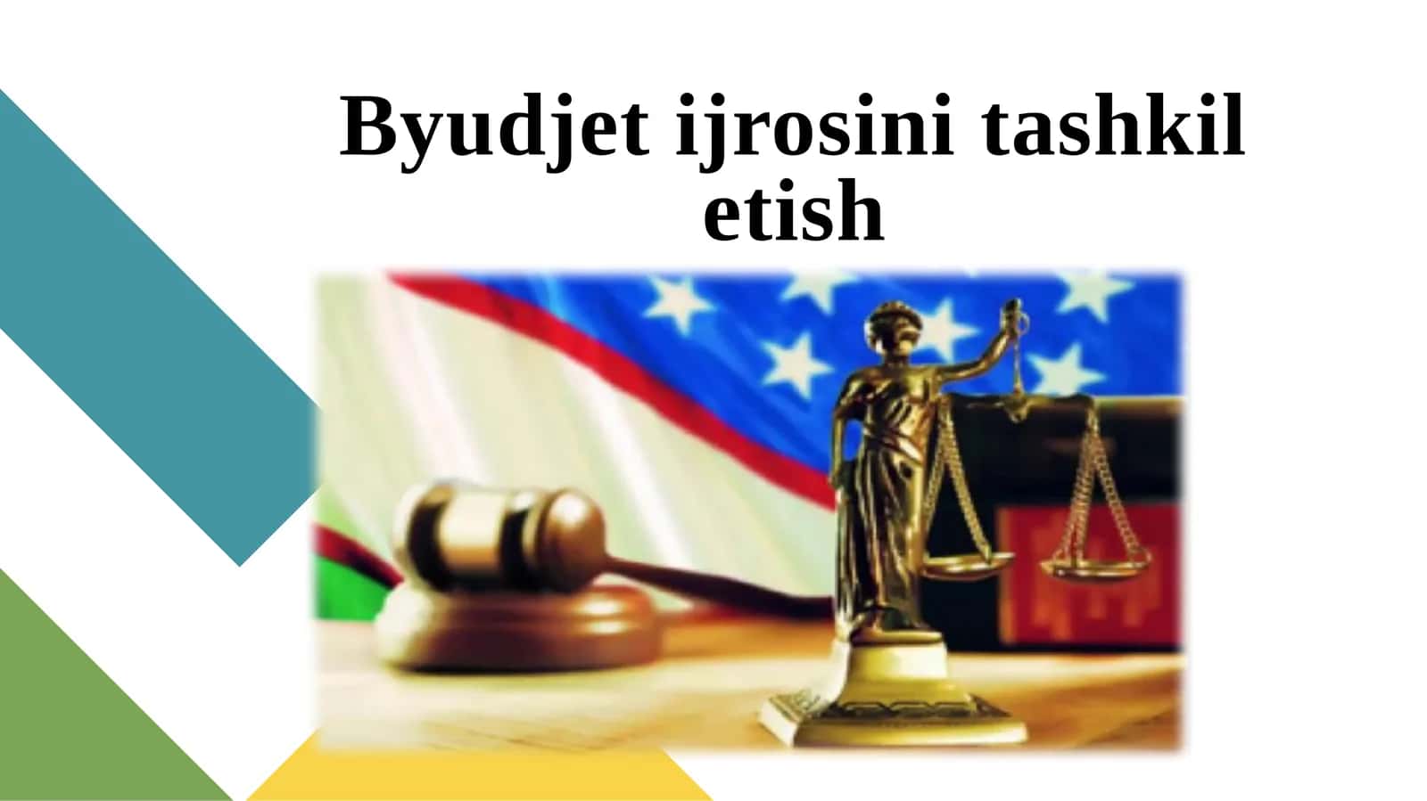 Byudjet ijrosini tashkil etish 1