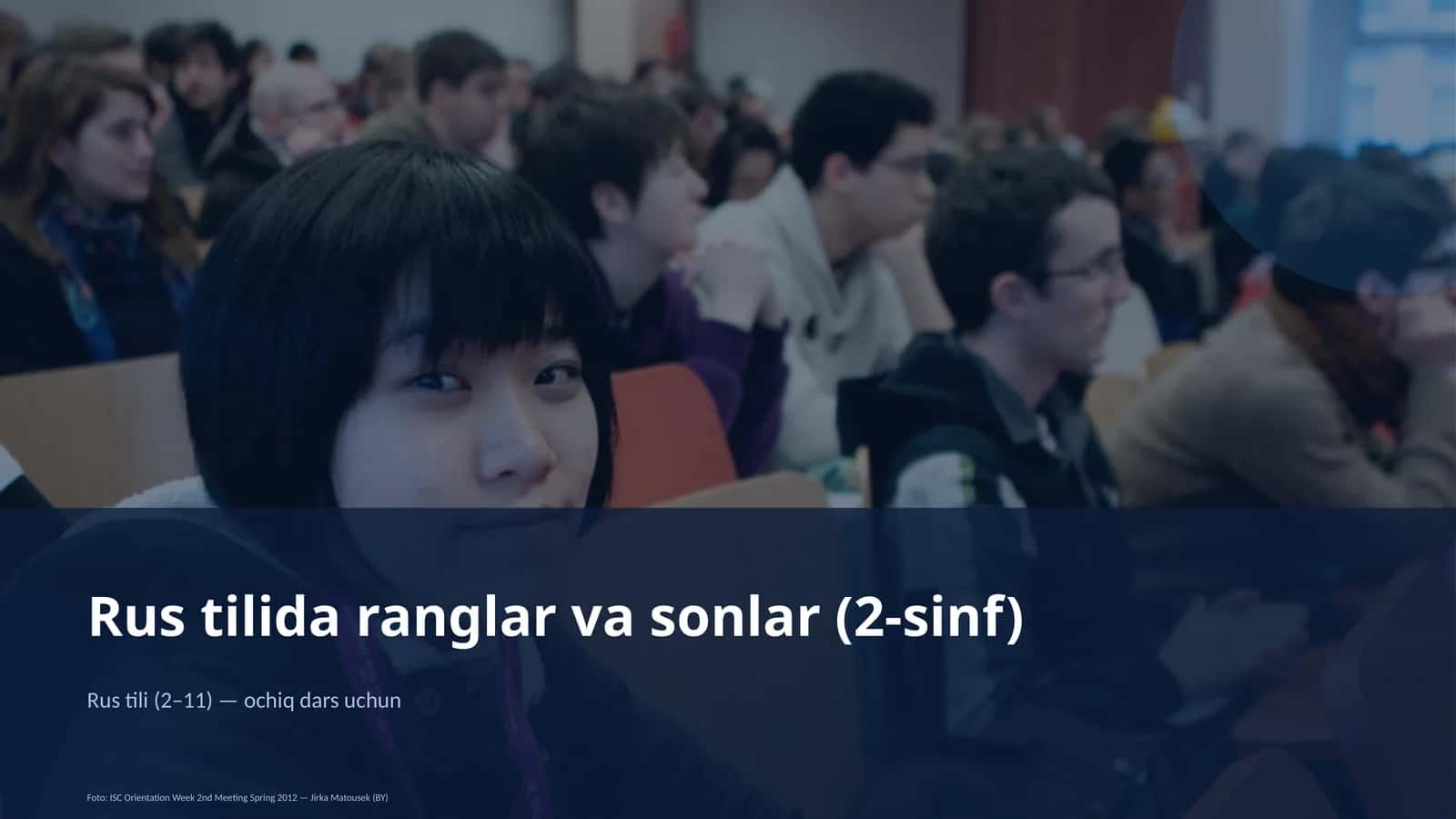 Rus tilida ranglar va sonlar (2-sinf) 1