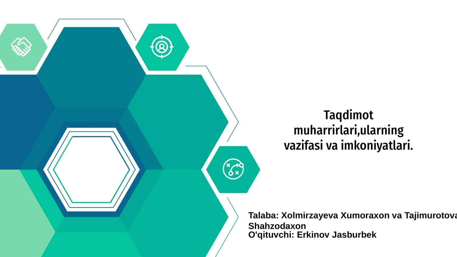 Taqdimot muharrirlari,ularning vazifasi va imkoniyatlari 1