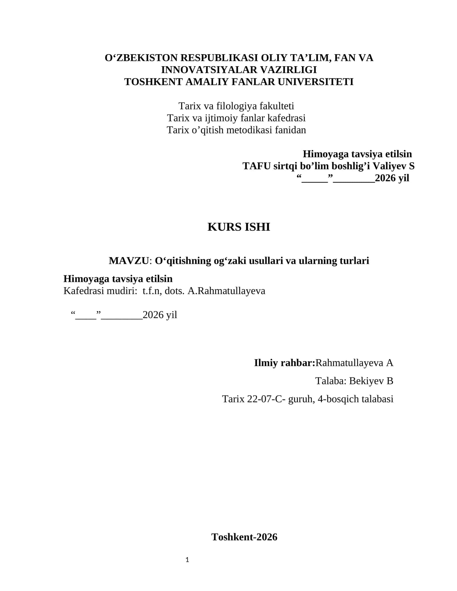 O‘qitishning og‘zaki usullari va ularning turlari 1