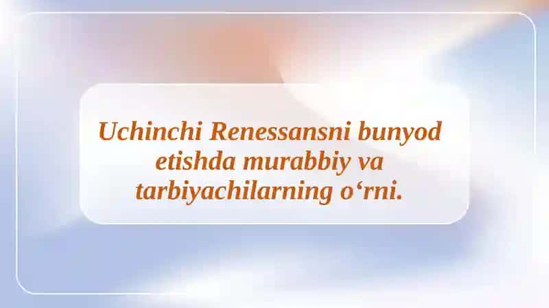Uchinchi Renessans