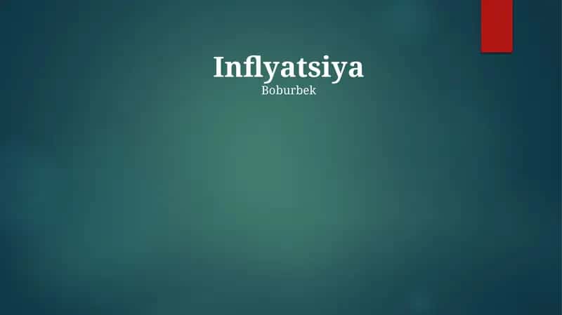 Inflyatsiya 1