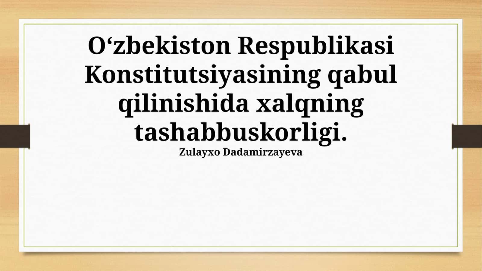Referendum va Konstitutsiyaning qabul qilinishi 1