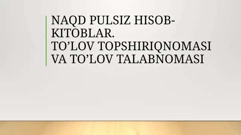 NAQD PULSIZ HISOB-KITOBLAR 1