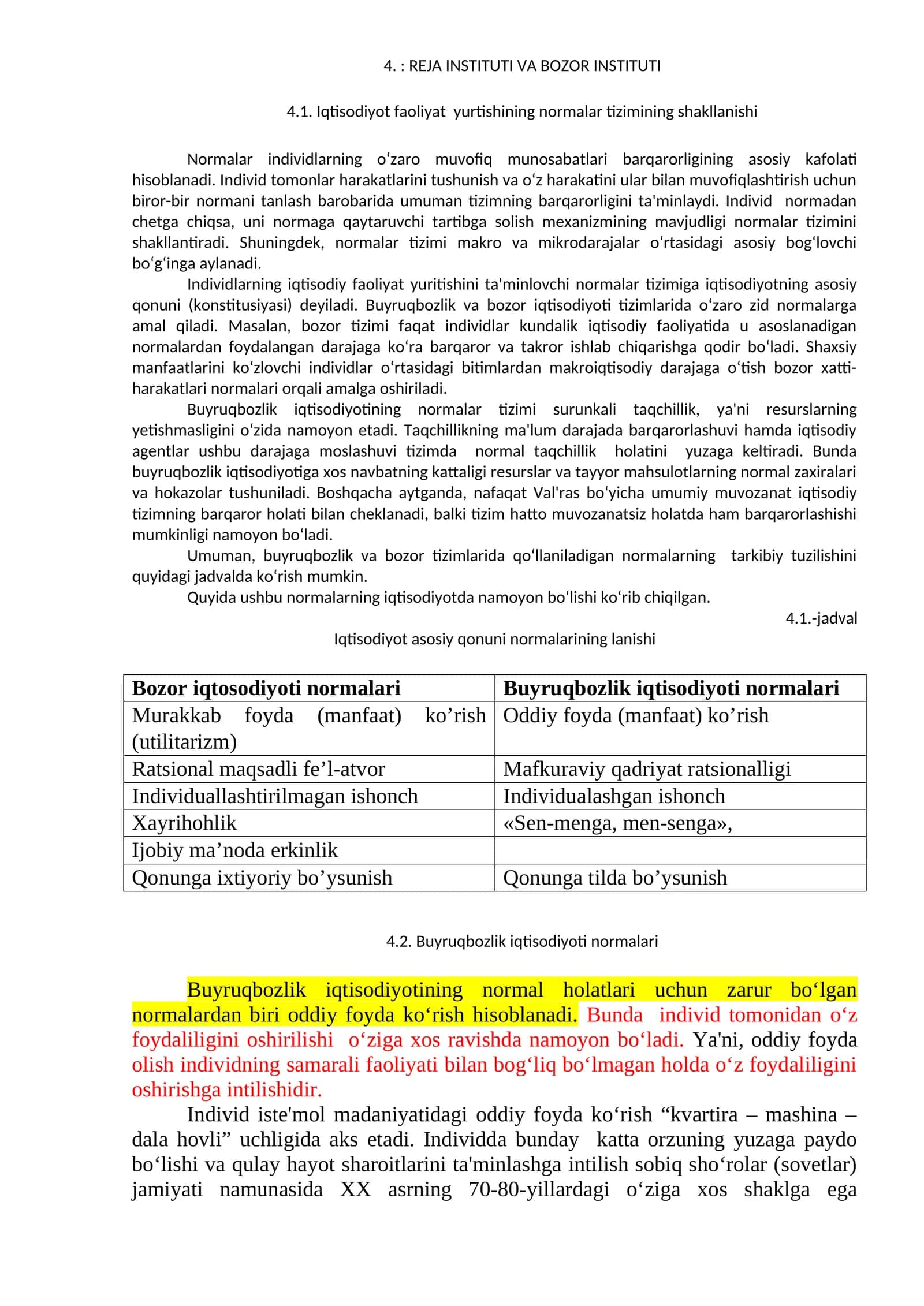 Normalar tizimi 1