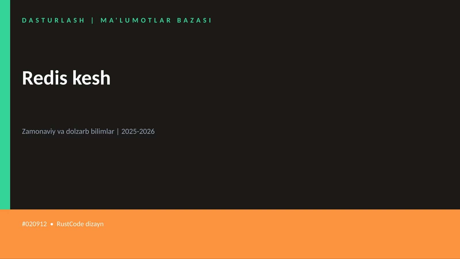 Redis kesh 1