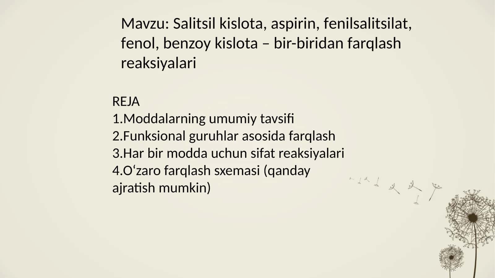 Salitsil kislota 1