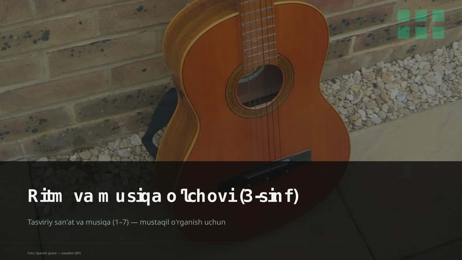 Ritm va musiqa o'lchovi (3-sinf) 1