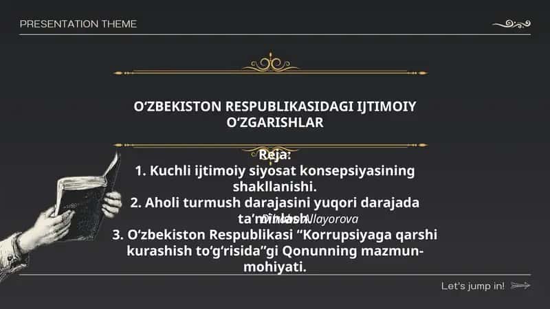 O'ZBEKISTON RESPUBLIKАSIDАGI IJTIMOIY O‘ZGАRISHLАR 1