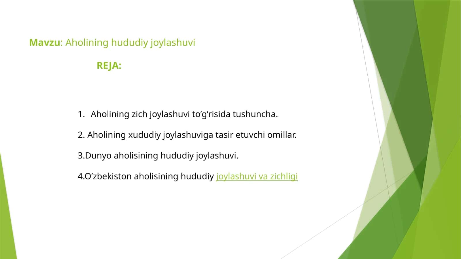 Aholining hududiy joylashuvi 1