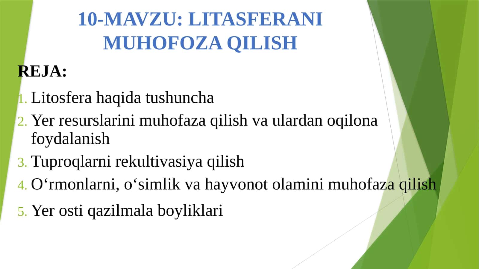 LITASFERANI MUHОFОZA QILISH 1