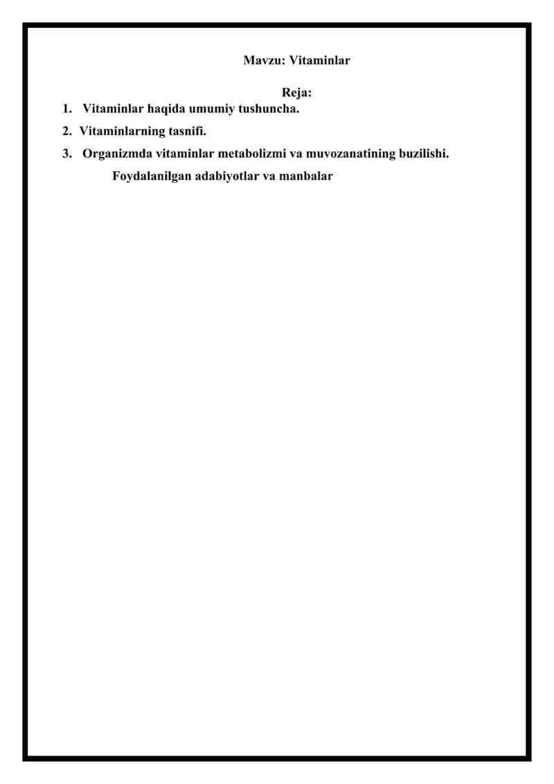 Vitaminlar 1